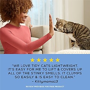 Tidy Cats Lightweight with Glade Scented Clumping Clay Cat Litter, 8.5-lb jug, case of 2