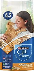Purina Cat Chow Complete with Real Chicken & Vitamins Dry Cat Food, 6.3-lb bag