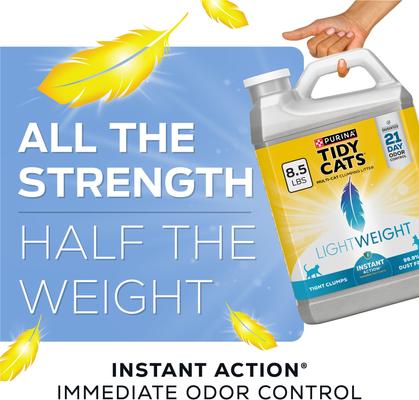 Show full view: Tidy Cats Lightweight Instant Action & Odor Control Scented Clumping Clay Cat Litter, 8.5-lb jug slide 5 of 13