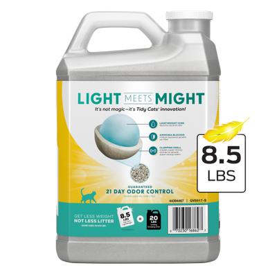 Show full view: Tidy Cats Lightweight Free & Clean Unscented Clumping Clay Cat Litter, 8.5-lb jug, case of 2 slide 5 of 13
