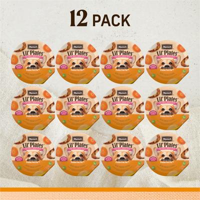 Show full view: Merrick Lil' Plates Grain & Gluten -Free Small Breed Wet Dog Food Petite Pot Pie Recipe, 3.5-oz tub, case of 12 slide 3 of 12