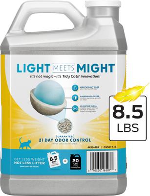 Show full view: Tidy Cats Lightweight Instant Action & Odor Control Scented Clumping Clay Cat Litter, 8.5-lb jug slide 4 of 13