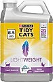 Tidy Cats Lightweight with Glade Blossoms Scented Clumping Clay Cat Litter, 8.5-lb jug, case of 2