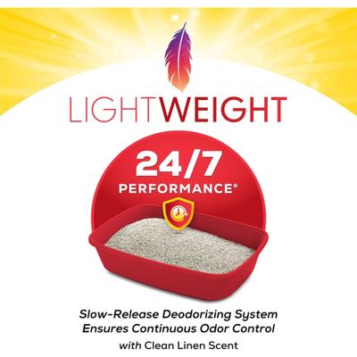 Show full view: Tidy Cats Lightweight 24/7 Performance Odor Control Scented Clumping Clay Cat Litter, 17-lb box slide 4 of 13