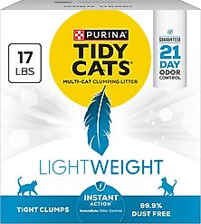 Tidy Cats Lightweight Instant Action & Odor Control Scented Clumping Clay Cat Litter, 17-lb box