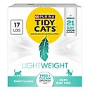 Tidy Cats Free & Clean Lightweight Unscented Clumping Clay Cat Litter, 17-lb box