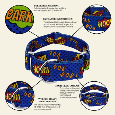 Show full view: Country Brook Petz HossFit Jr Super Dog Wide Martingale Dog Collar, Large slide 6 of 8