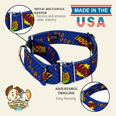 Show full view: Country Brook Petz HossFit Jr Super Dog Wide Martingale Dog Collar, Large slide 7 of 8
