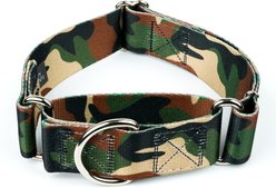 Country Brook Petz HossFit Jr Wide Martingale Dog Collar, Medium, Woodland