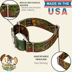 Country Brook Petz HossFit Jr Wide Martingale Dog Collar, Southern Forest, Medium slide 2 of 9