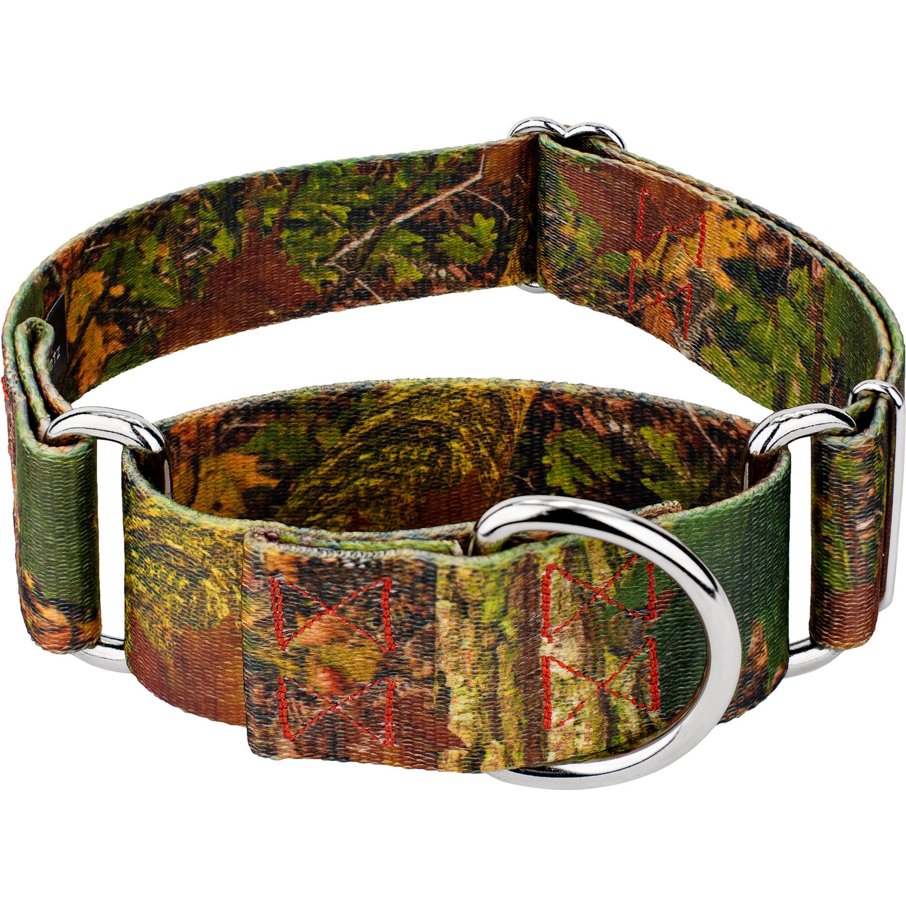 Country Brook Petz HossFit Jr Wide Martingale Dog Collar, Southern Forest, Large