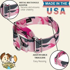 Country Brook Petz HossFit Jr Wide Martingale Dog Collar, X-Large, Pink & Grey slide 2 of 8