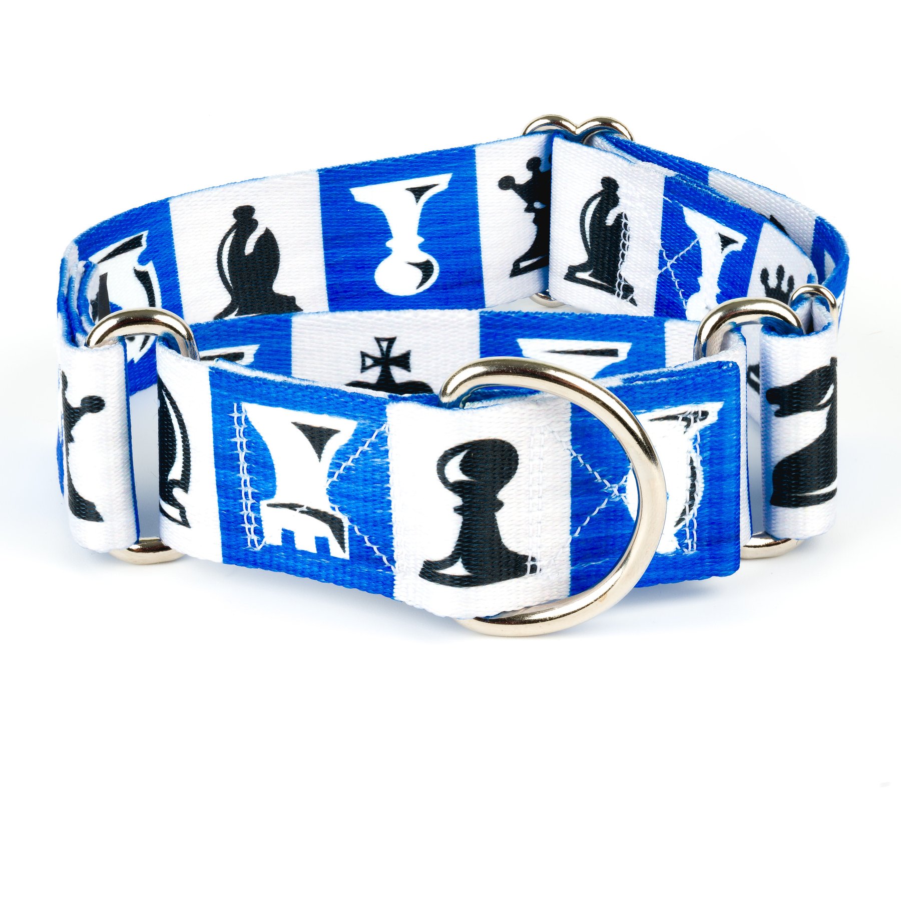 Country Brook Petz HossFit Jr Chess Pieces Wide Martingale Dog Collar, Medium