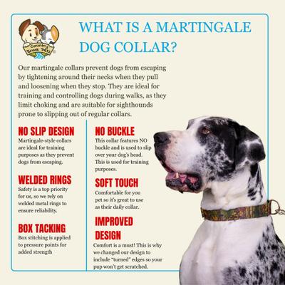 Show full view: Country Brook Petz HossFit Jr Wide Martingale Dog Collar, Southern Forest, Medium slide 8 of 9