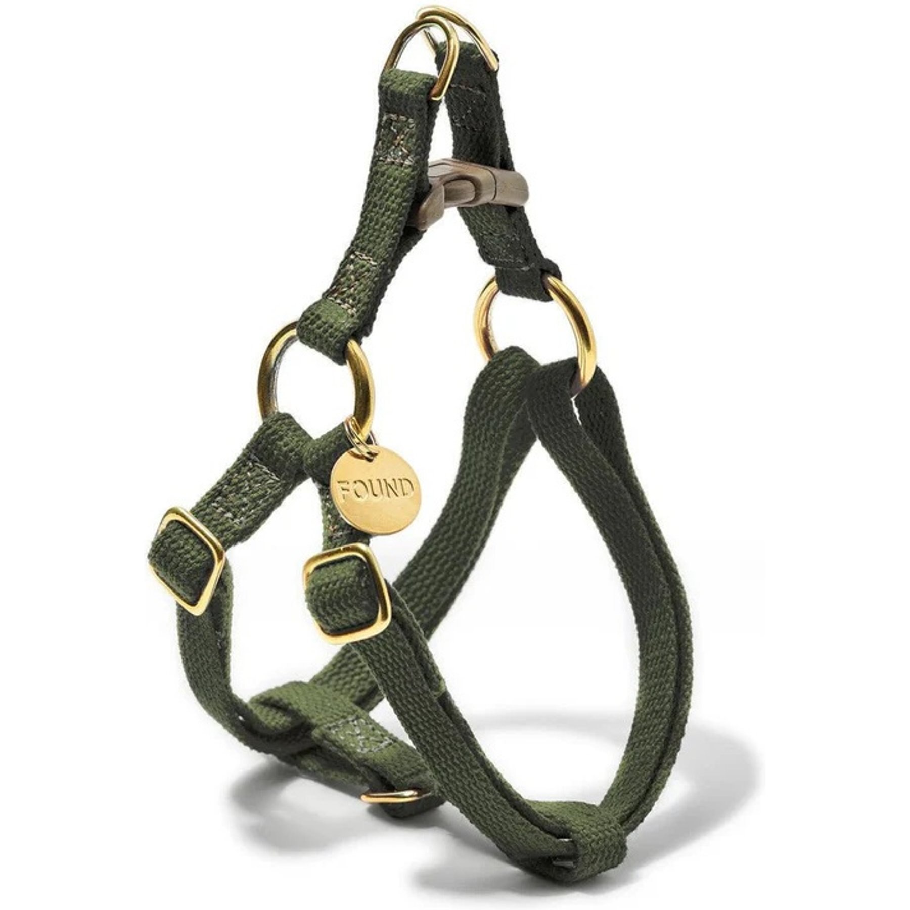 Found My Animal Reflective Step In Dog & Cat Harness, Olive, Small: 13 to 16.5-in chest