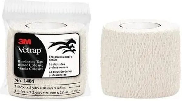 3M Vetrap Horse Bandaging Tape, Black, 4-in