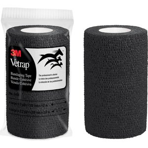 3M Vetrap Horse Bandaging Tape, Black, 4-in