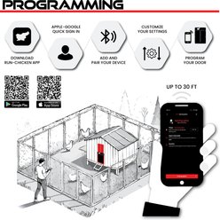 Run Chicken Eternal Solar Powered Automatic Chicken Coop Door, Red slide 2 of 6