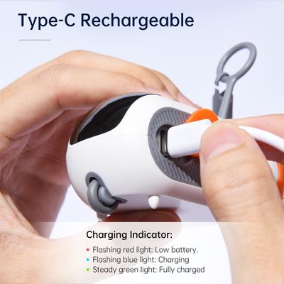 Show full view: EYS Pet Gravity Glide Remote Control & Auto Mouse Cat Toy with Feather Teaser, Orange slide 7 of 9