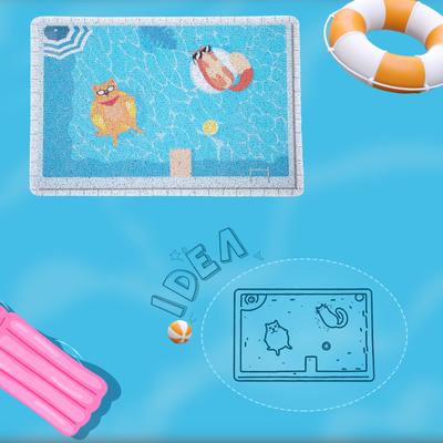 Show full view: Happy & Polly Summer Pool Cat Litter Mat slide 3 of 9