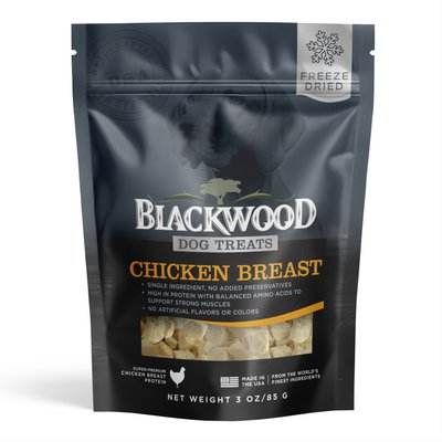 Blackwood Blackwood Chicken Breast Single Ingredient Freeze-Dried Raw Dog Treats, 3-oz bag