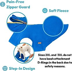 Gooby Zip-Up Fleece Dog Vest, Lime, Medium: 17.5-in chest slide 2 of 5
