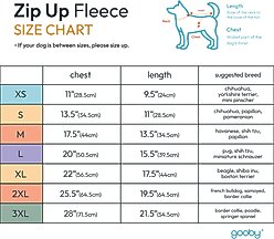 Gooby Zip-Up Fleece Dog Vest, Black, Medium: 17.5-in chest slide 2 of 5