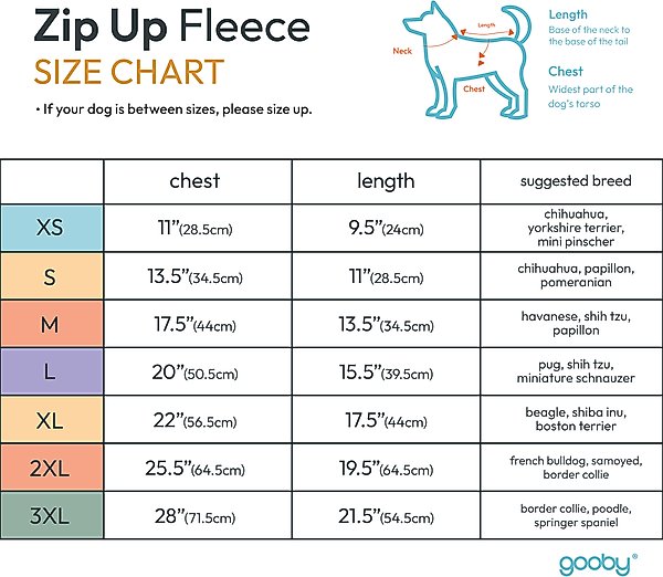 Show full view: Gooby Zip-Up Fleece Dog Vest, Pink, Medium: 17.5-in chest slide 4 of 5