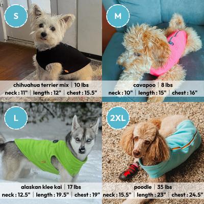 Show full view: Gooby Zip-Up Fleece Dog Vest, Pink, Medium: 17.5-in chest slide 5 of 6