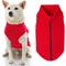 Show in main carousel: Gooby Zip-Up Fleece Dog Vest, Red, Small: 13.5-in chest slide 1 of 6