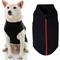 Show in main carousel: Gooby Zip-Up Fleece Dog Vest, Black, Small: 13.5-in chest slide 1 of 6