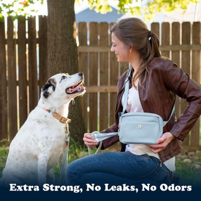 Show full view: Puppington Greenest Pup Compostable Dog Poop Bags, Ice Blue, 6 Rolls slide 2 of 9