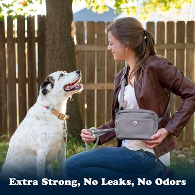 Show full view: Puppington Greenest Pup Compostable Dog Poop Bags, Charcoal Gray, 6 Rolls slide 2 of 9