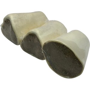 The Treat Shack 3-4-in Shin Bone Stuffed with Peanut Butter Dog Chew Treat, 6 count