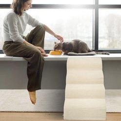 Niubya High Density Foam Extra Wide Non-Slip Bottom High Bed, Couch & Sofa Dog Stairs, White, 4 steps slide 2 of 7