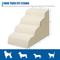 Show in main carousel: Niubya High Density Foam Extra Wide Non-Slip Bottom High Bed, Couch & Sofa Dog Stairs, White, 4 steps slide 2 of 9