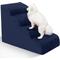 Show in main carousel: Niubya High Density Foam Extra Wide Non-Slip Bottom High Bed, Couch & Sofa Dog Stairs, Navy, 4 steps slide 1 of 8