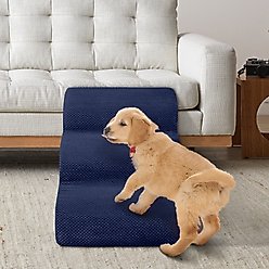 Niubya High Density Foam Extra Wide Non-Slip Bottom High Bed, Couch & Sofa Dog Stairs, Navy, 3 steps slide 2 of 6