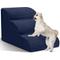 Show in main carousel: Niubya High Density Foam Extra Wide Non-Slip Bottom High Bed, Couch & Sofa Dog Stairs, Navy, 3 steps slide 1 of 8