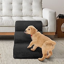 Niubya High Density Foam Extra Wide Non-Slip Bottom High Bed, Couch & Sofa Dog Stairs, Black, 3 steps slide 2 of 6