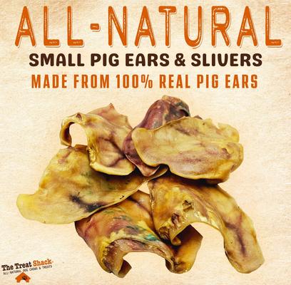 Show full view: The Treat Shack Natural Pig Ears Slivers Dog Chew Treat, Small, 8-oz bag slide 4 of 10