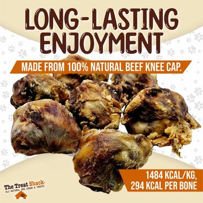 Show full view: The Treat Shack Meaty Beef Knee Cap Bone Natural Dog Chew Treats, 10 count slide 4 of 10
