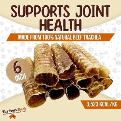 Show full view: The Treat Shack 6-in Whole Beef Trachea Tubes Natural Dog Chew Treats, 20 count slide 4 of 10