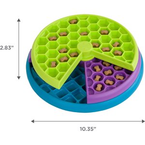Outward Hound Lickin' Layers Interactive Puzzle Game & Slow Feeder, Multicolor, One-Size, 2 cup