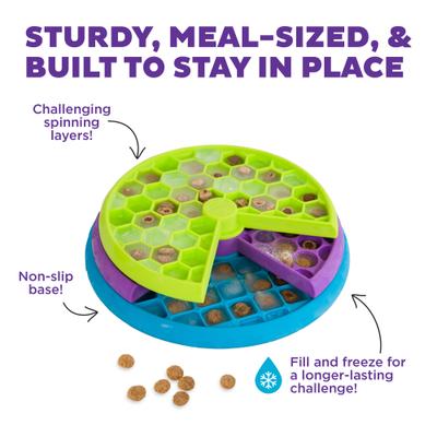 Show full view: Outward Hound Lickin' Layers Interactive Puzzle Game & Slow Feeder, Multicolor, One-Size, 2 cup slide 7 of 12