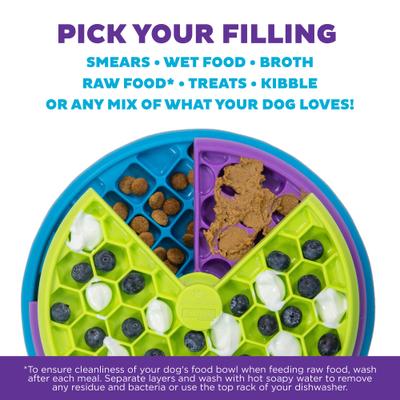 Show full view: Outward Hound Lickin' Layers Interactive Puzzle Game & Slow Feeder, Multicolor, One-Size, 2 cup slide 6 of 12