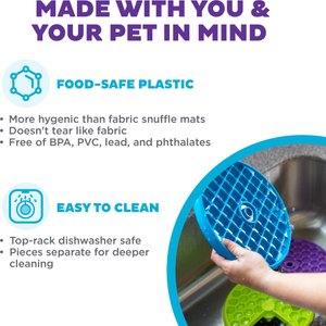 Outward Hound Lickin' Layers Interactive Puzzle Game & Slow Feeder, Multicolor, One-Size, 2 cup