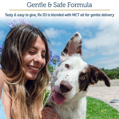 Show full view: Rx Vitamins Rx D3 Pure Cholecalciferol Vitamin Liquid Supplement for Dogs & Cats, 2-fl oz bottle slide 6 of 8