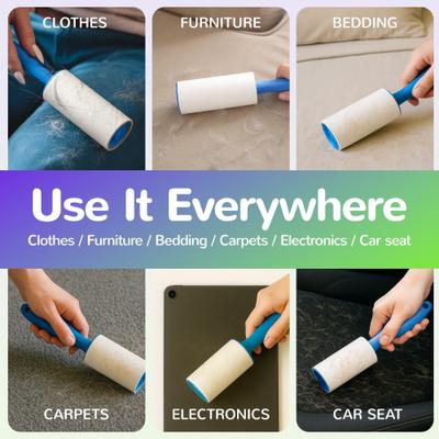 Show full view: Fido Fave Extra Sticky Sheet Dog Hair Lint Roller with 3 Handles, 180 count slide 5 of 9