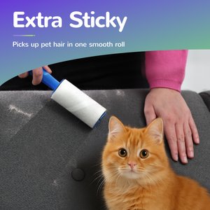 Fido Fave Extra Sticky Pet Hair Remover Lint Roller, Blue, 3 count